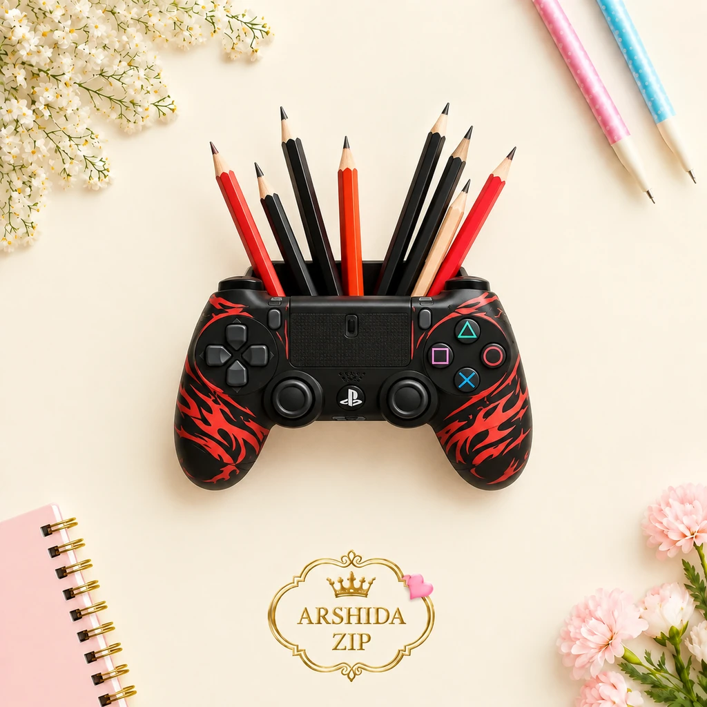 جاقلمی چوبی دسته Ps4 مدل آتش